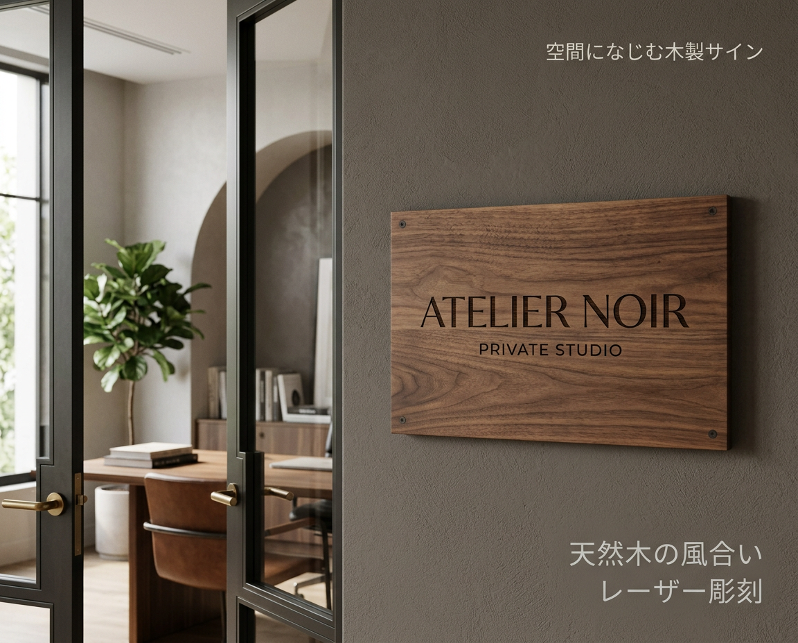 ウォールナット表札